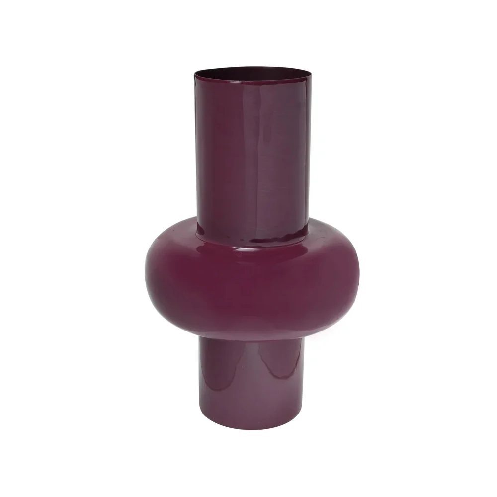 Richmond Interiors Ashlyn Vase – Burgundy – Large