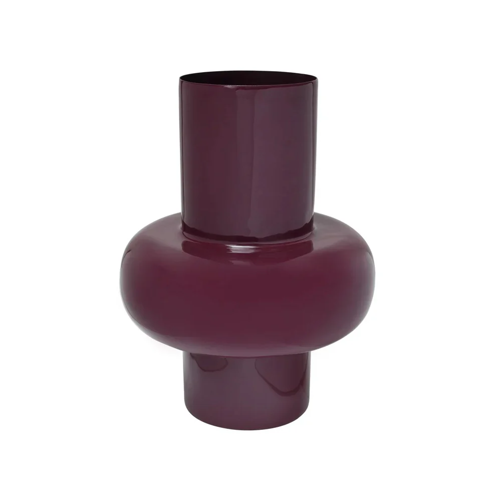 Richmond Interiors Ashlyn Vase – Burgundy – Small