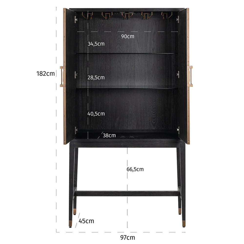 Richmond Interiors Bloomville Bar Cabinet - Image 7