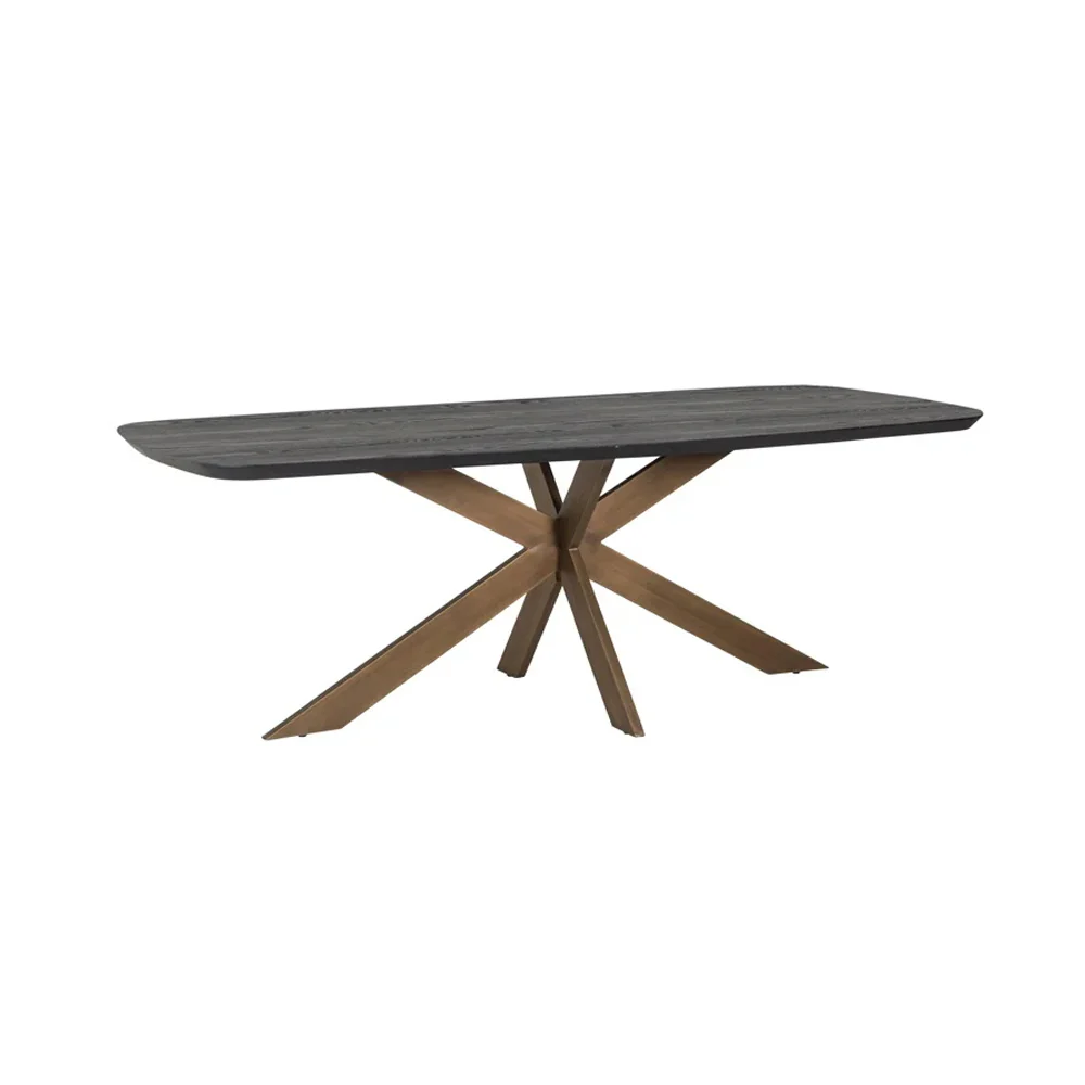 Richmond Interiors Cambon Oval Dining Table in Dark Coffee – Large - Image 2