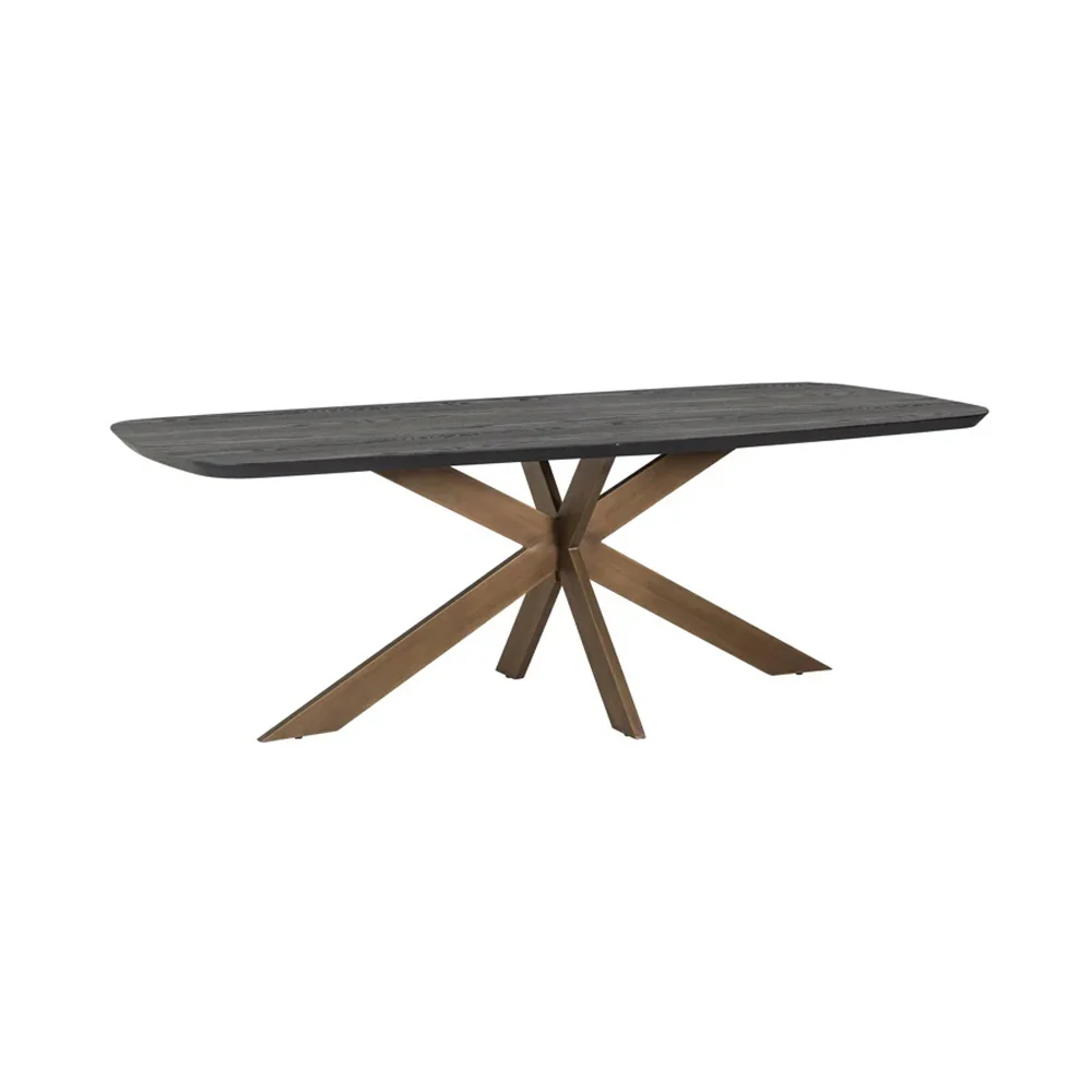 Richmond Interiors Cambon Oval Dining Table in Dark Coffee – Small - Image 2