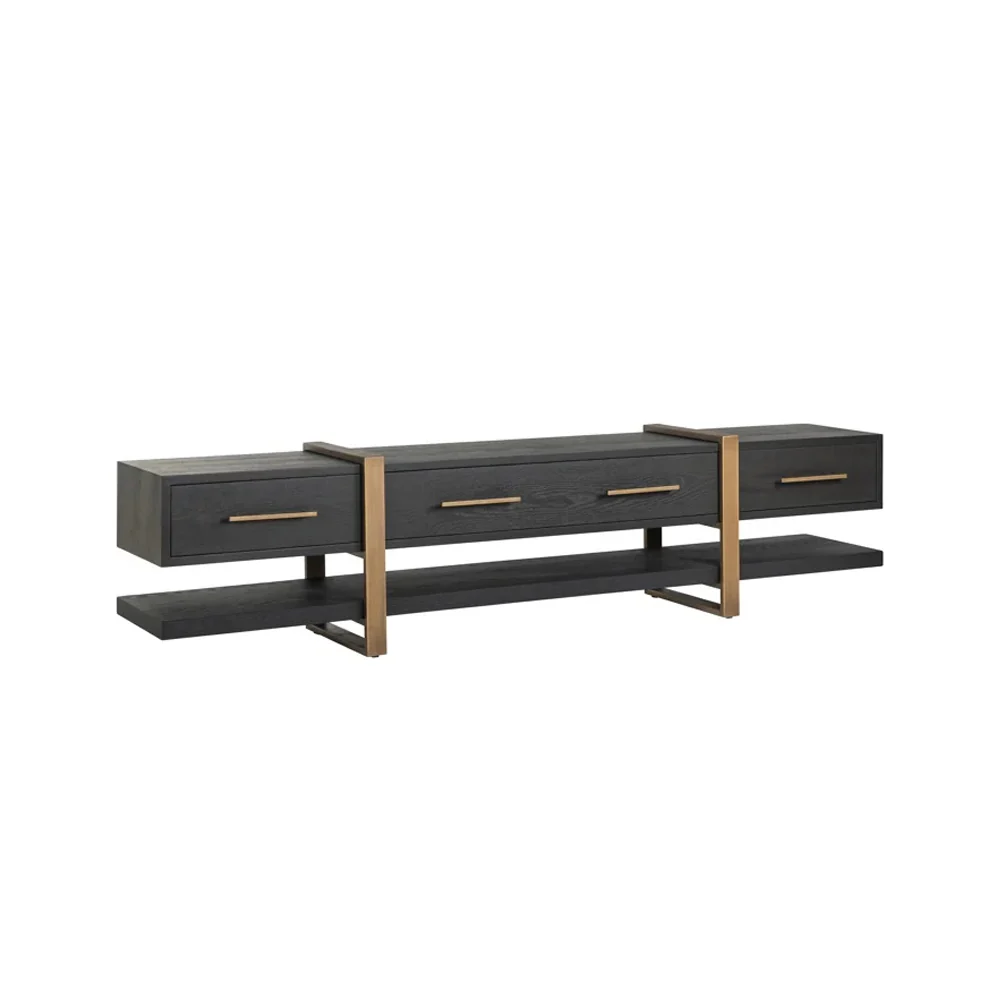 Richmond Interiors Cambon TV-Unit in Dark Coffee - Image 2