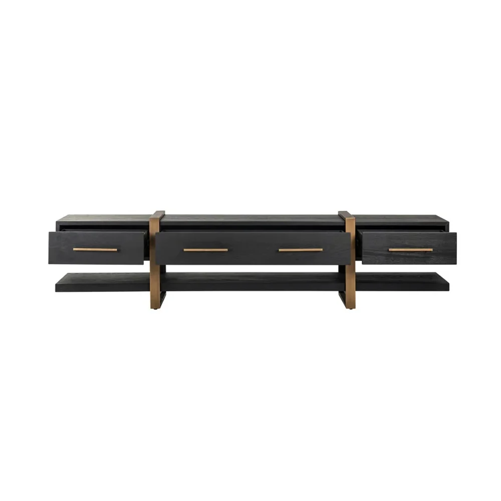 Richmond Interiors Cambon TV-Unit in Dark Coffee - Image 4