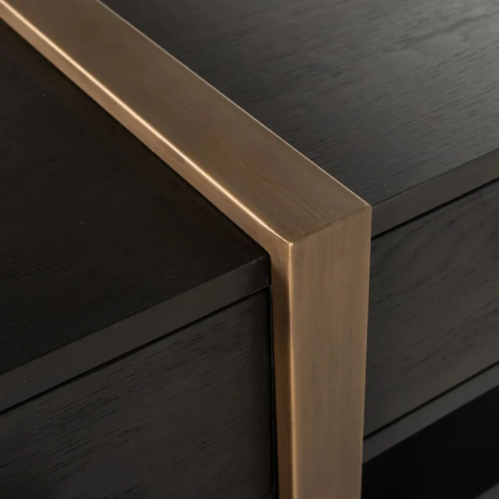 Richmond Interiors Cambon TV-Unit in Dark Coffee - Image 7