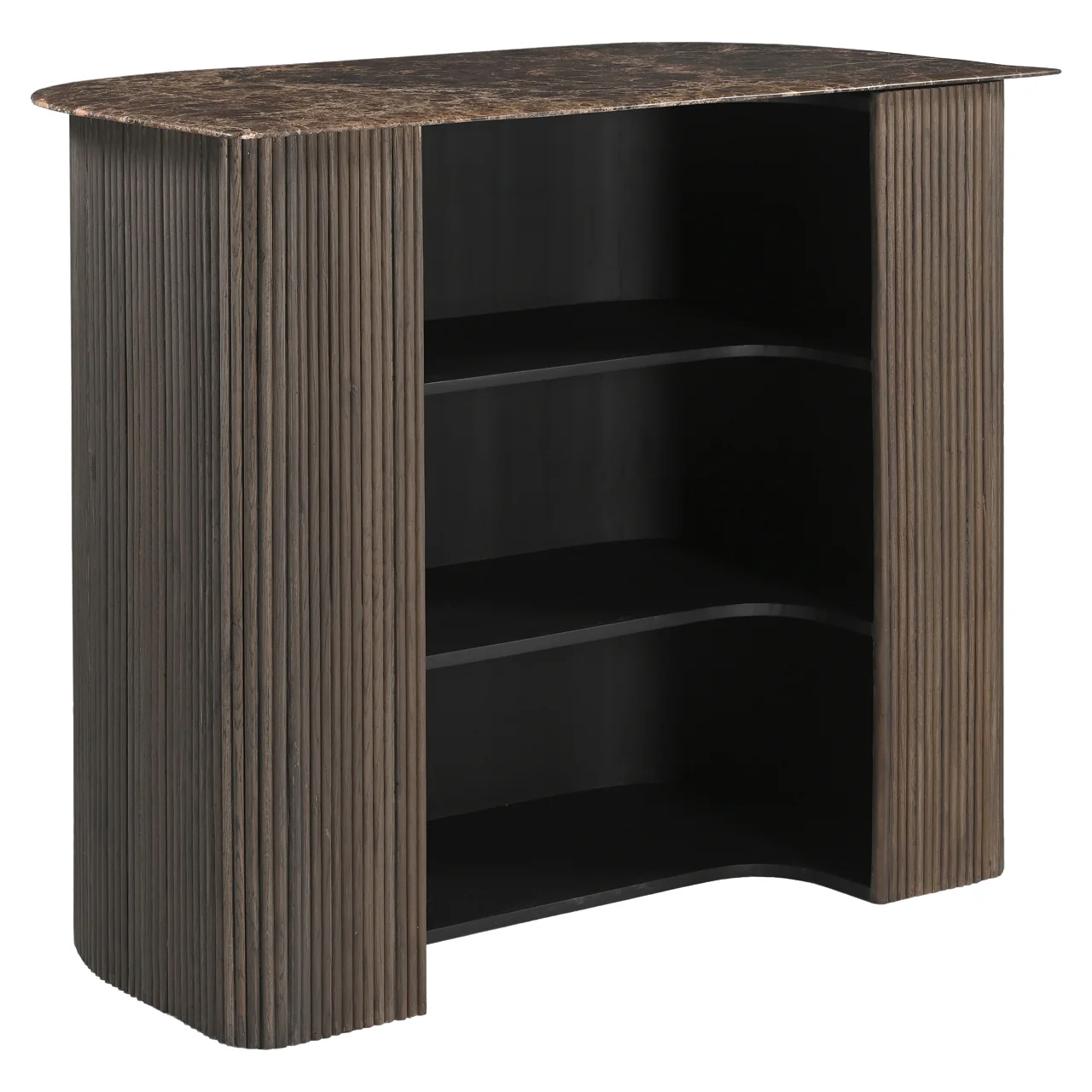 Richmond Interiors Castello Feestanding Bar – Smoked Charcoal - Image 3