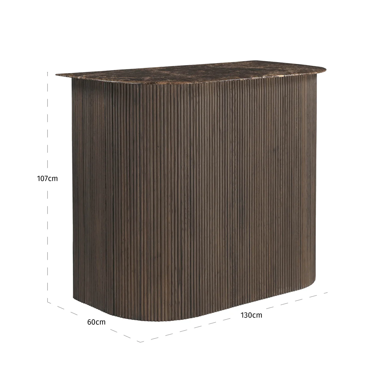 Richmond Interiors Castello Feestanding Bar – Smoked Charcoal - Image 6