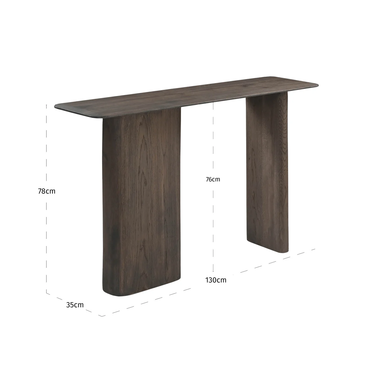 Richmond Interiors Castello Console Table – Smoked Charcoal - Image 6