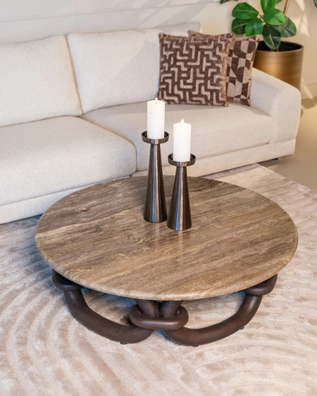 Richmond Interiors Chainey Coffee Table – Ash Brown - Image 4