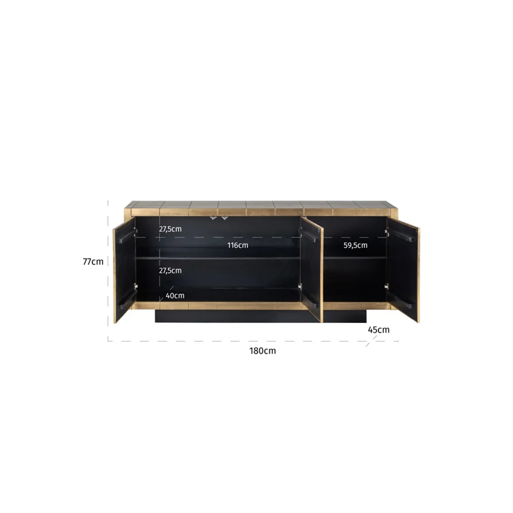 Richmond Interiors Collada 3-door Sideboard - Image 8