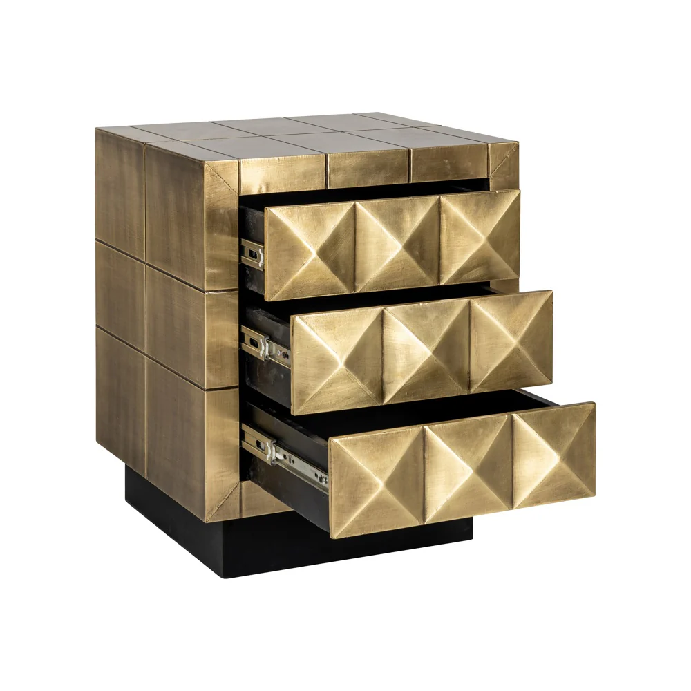 Richmond Interiors Collada Cabinet with 3 Drawers - Image 5