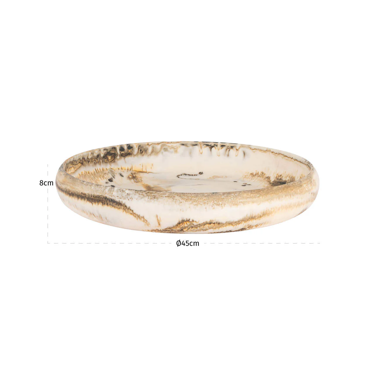 Richmond Interiors Daisy Bowl – Beige - Image 4