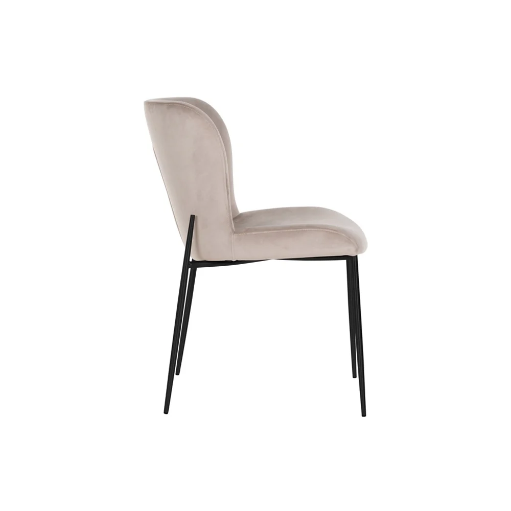 Richmond Interiors Darby Chair in Khaki Velvet - Image 3