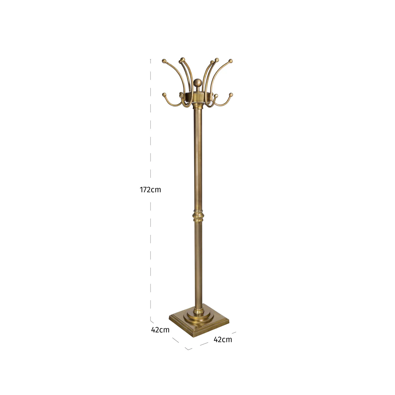 Richmond Interiors Darwy Coat Rack – Antique Brass - Image 4