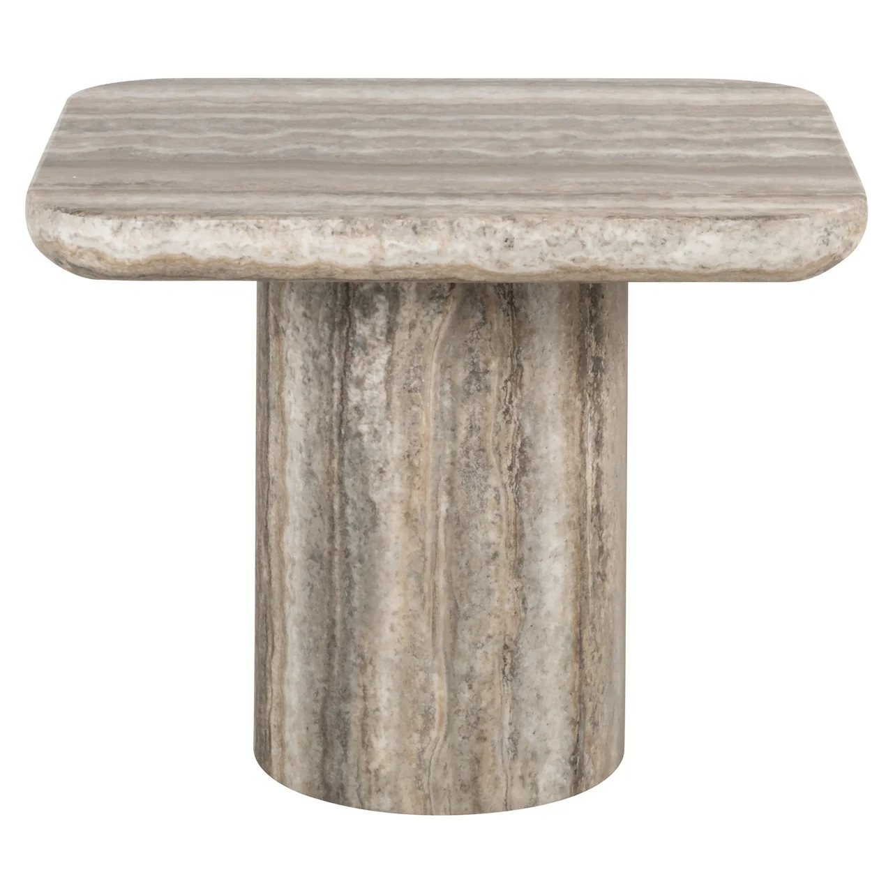 Richmond Interiors Dulce End Table – Faux Travertine