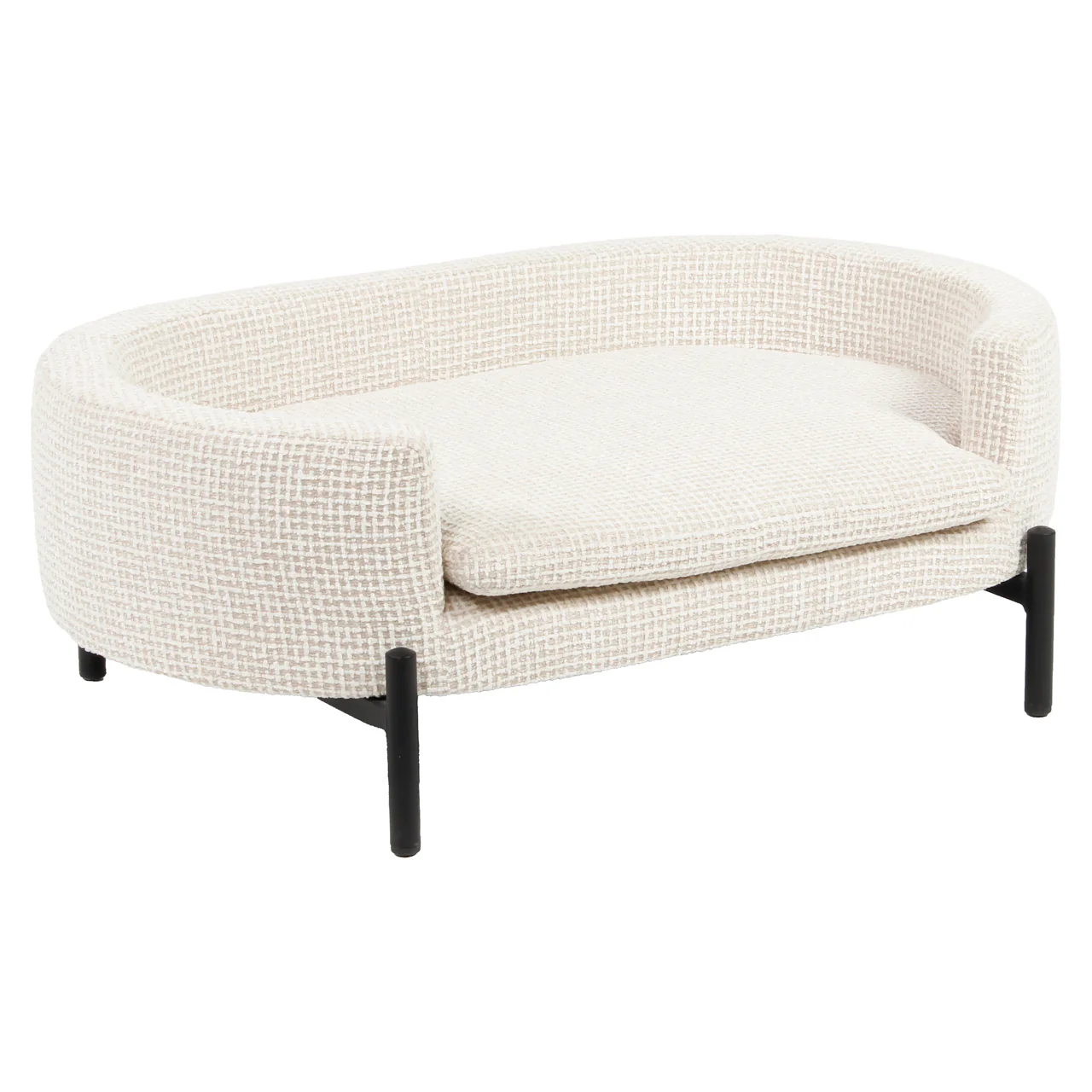 Richmond Interiors Dolly Pet Bed – Beige Blockweave - Image 2