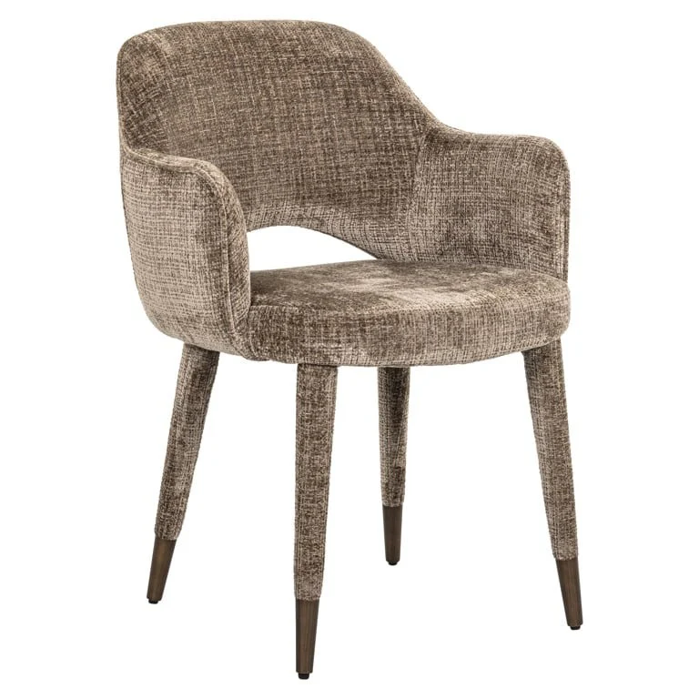 Richmond Interiors Donnatella Chair – Stone Chenille - Image 2