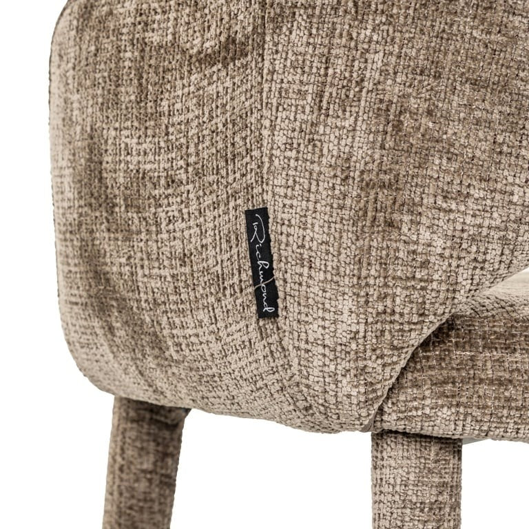 Richmond Interiors Donnatella Chair – Stone Chenille - Image 5