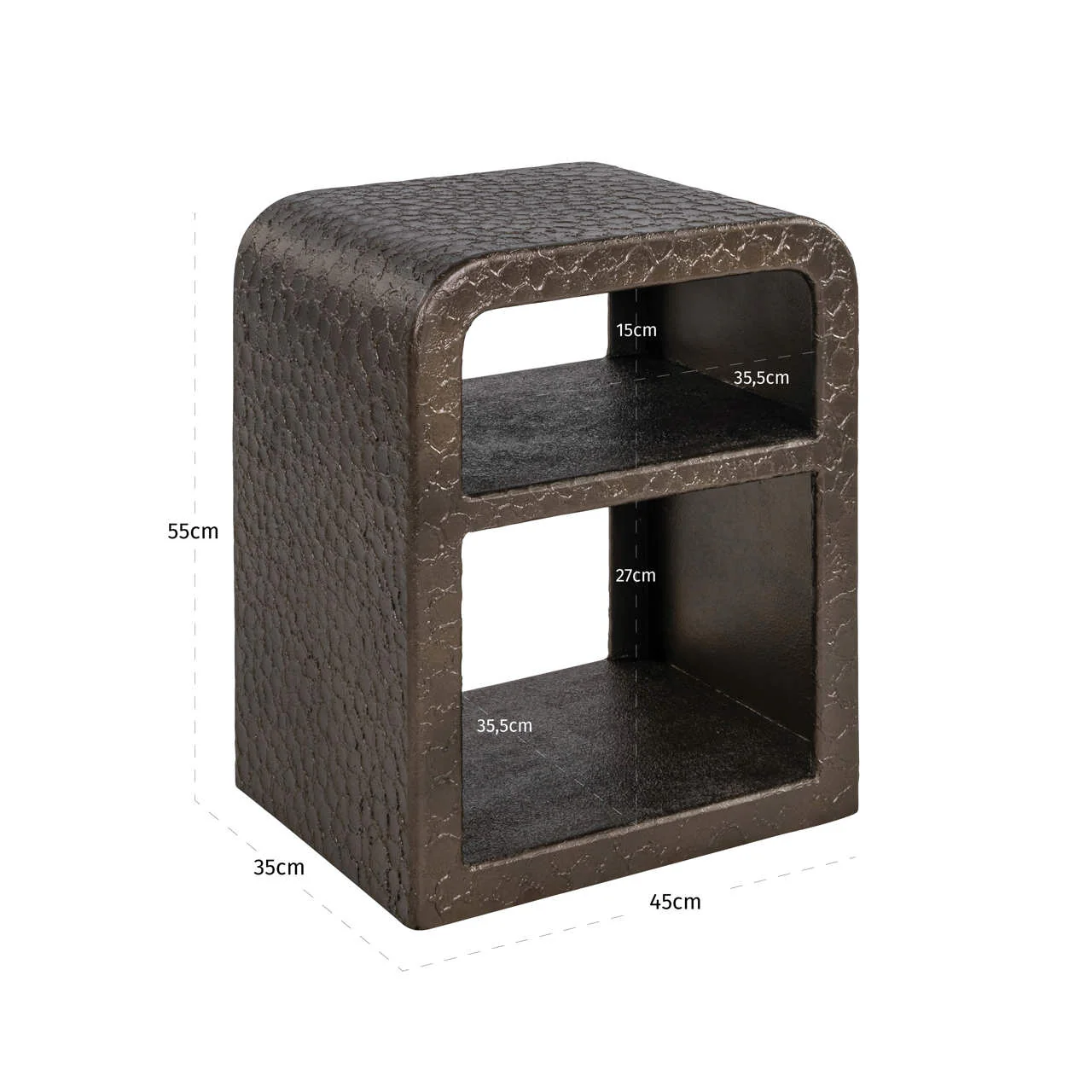 Richmond Interiors Dorma Nightstand – Bronze - Image 6