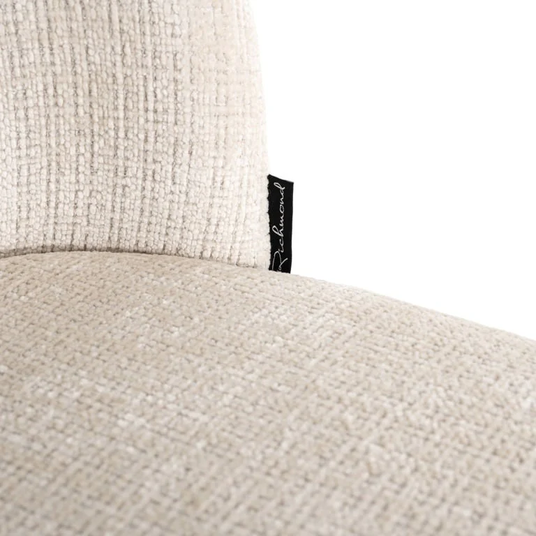 Richmond Interiors Elvi Dining Chair – Beige Chenille - Set of 2 - Image 6