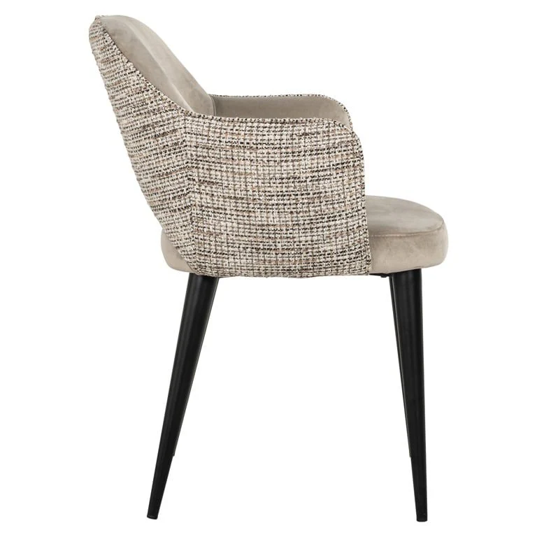 Richmond Interiors Giovanna Armchair in Trendy Nature and Quartz Khaki - Image 2