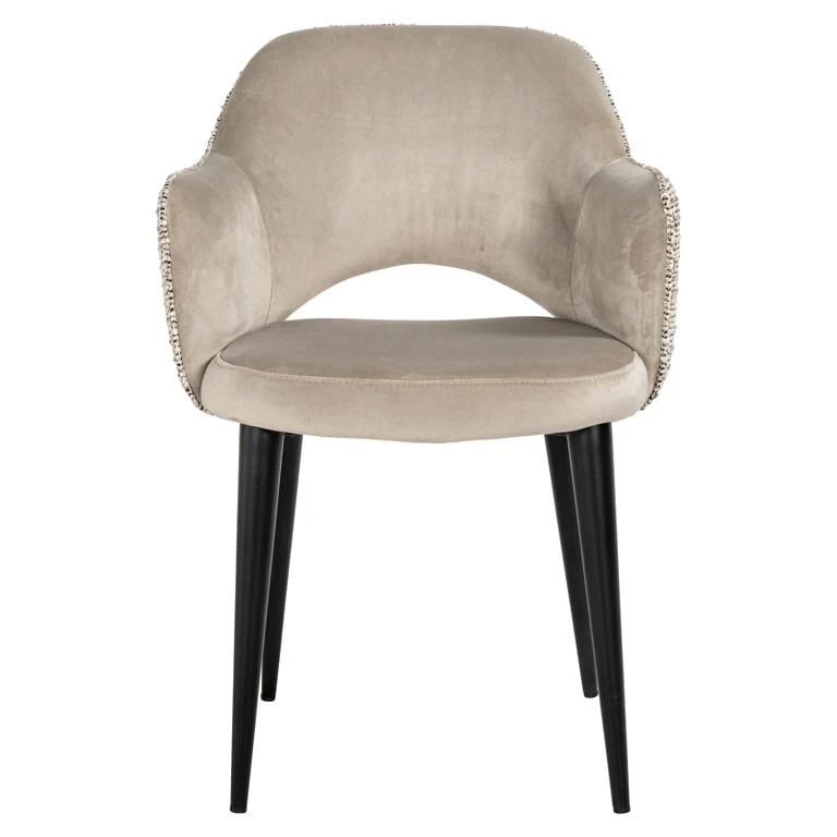 Richmond Interiors Giovanna Armchair in Trendy Nature and Quartz Khaki - Image 4