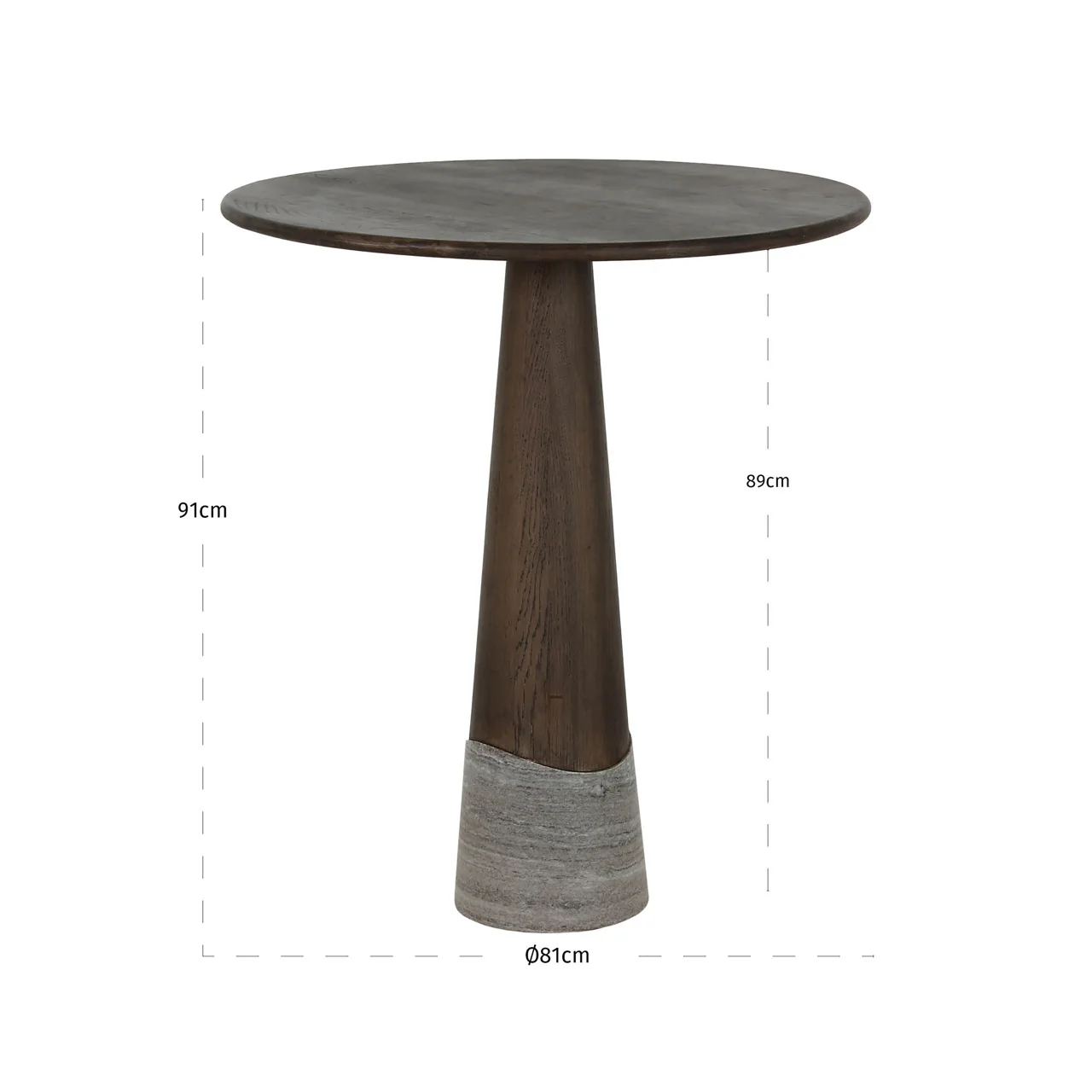 Richmond Interiors Harper Counter Table – Smoked Charcoal - Image 5