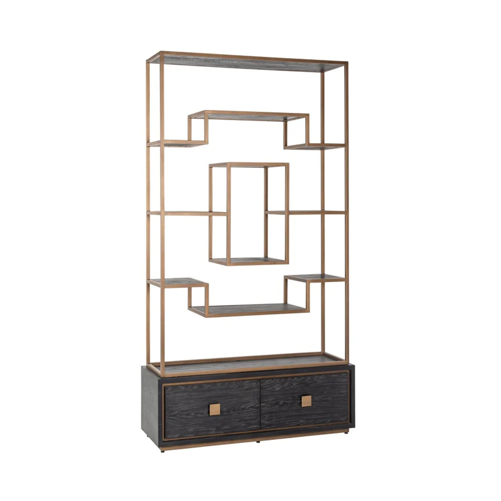 Richmond Interiors Hunter Display Unit with 2 Drawers - Image 2