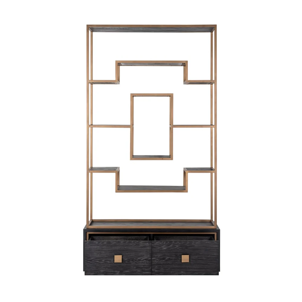 Richmond Interiors Hunter Display Unit with 2 Drawers - Image 4