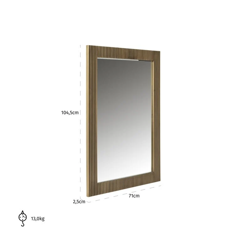 Richmond Interiors Ironville Rectangular Mirror – Open Box Return - Image 3