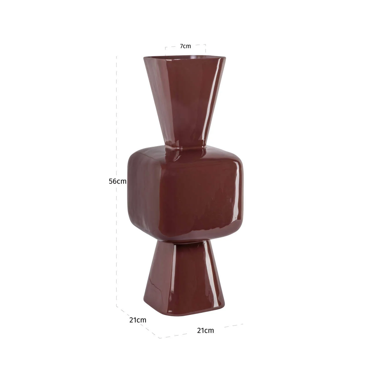 Richmond Interiors Lane Vase – Brown - Image 3