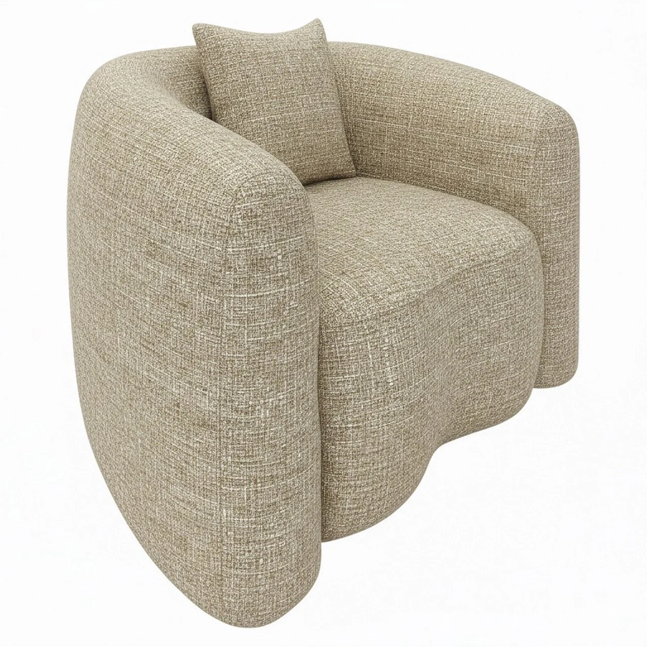 Richmond Interiors Luxandra Lounge Chair – Sand Tweed