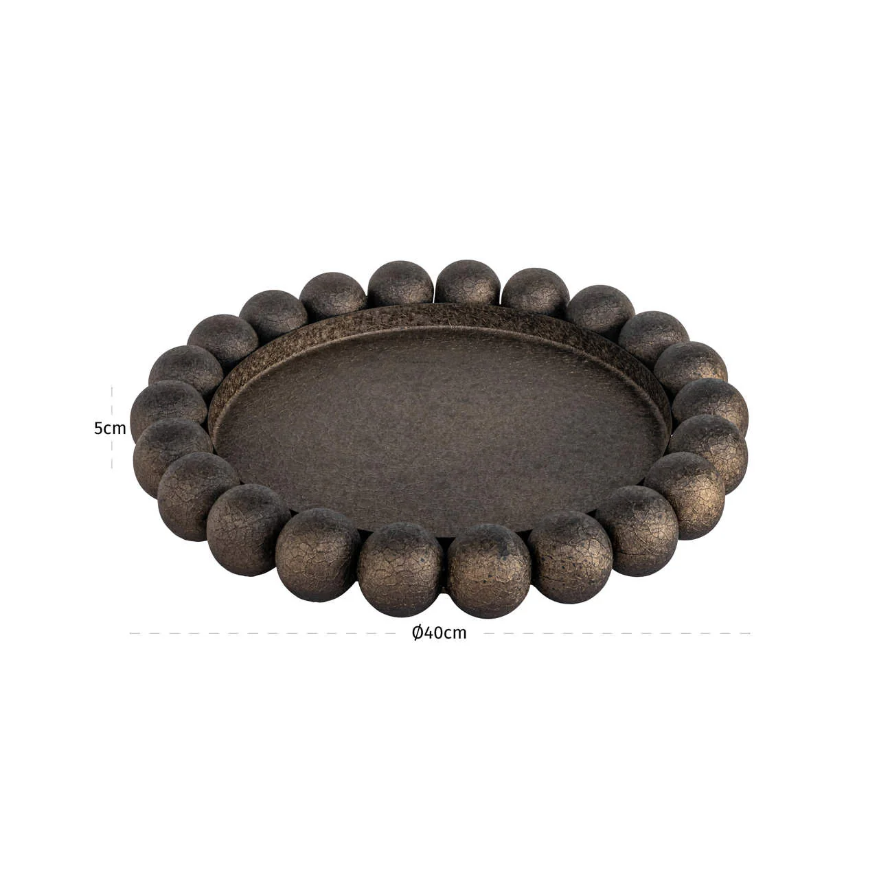 Richmond Interiors Marlow Tray – Antique Brass - Image 3
