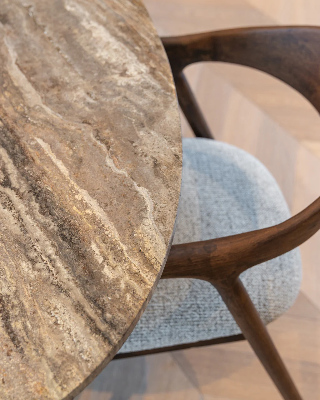 Richmond Interiors Mihara Dining Chairs – Mocca Fancy - Image 4