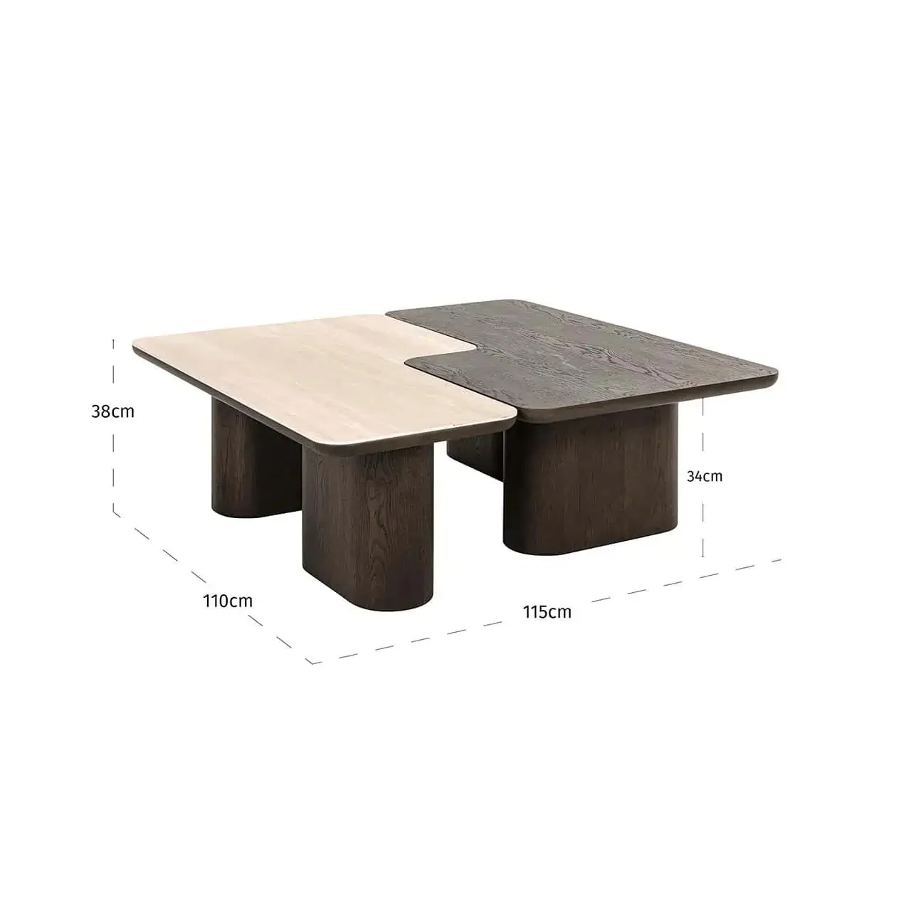 Richmond Interiors Nando Coffee Table – Set of 2 - Image 4
