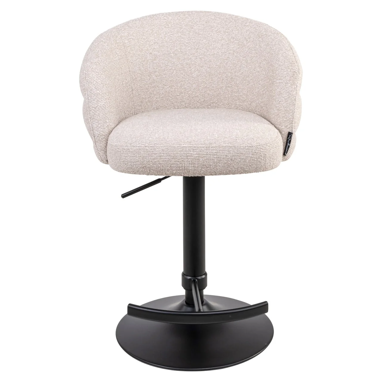 Richmond Interiors Nikki Swivel Bar Stool – Biscotti Chenille