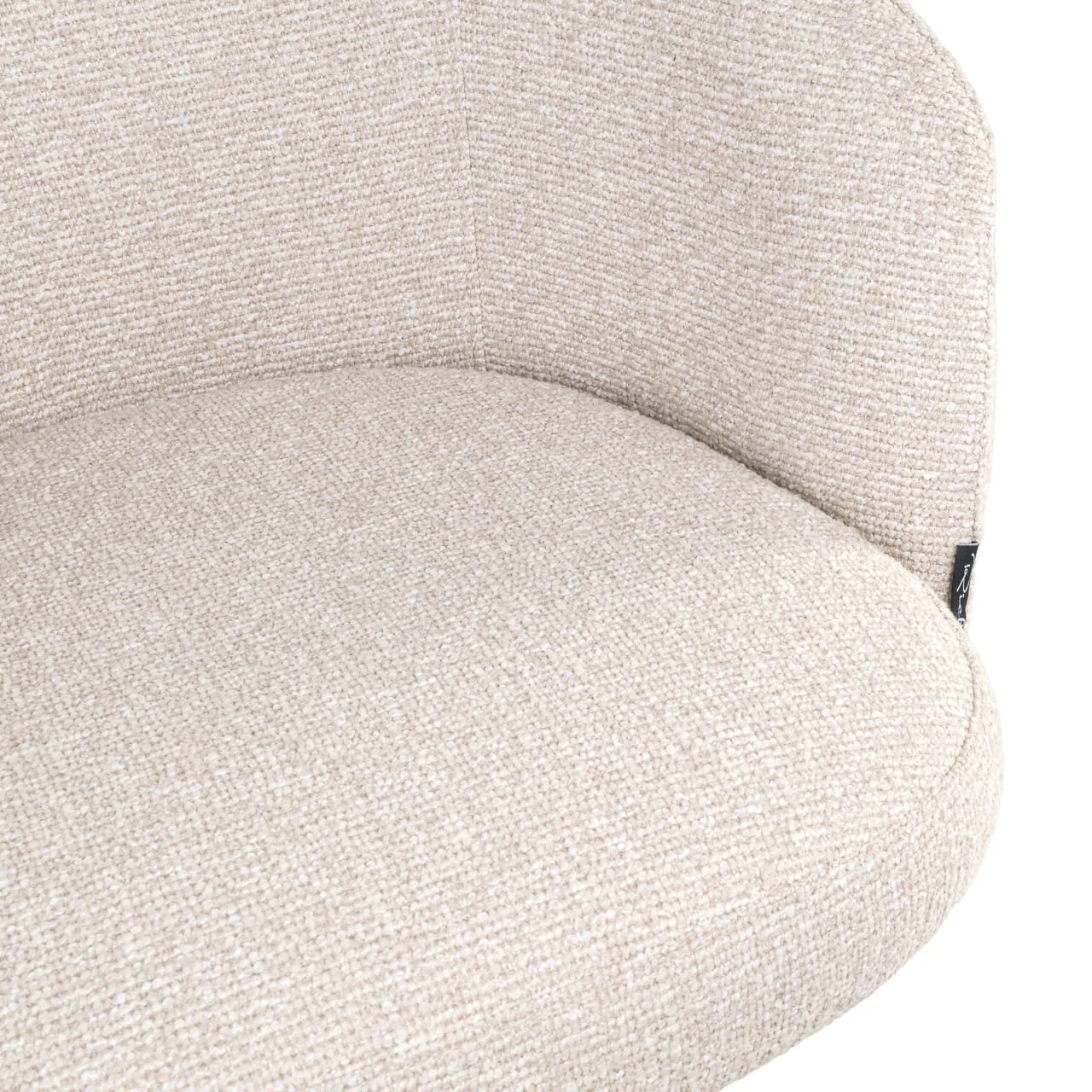 Richmond Interiors Nikki Swivel Bar Stool – Biscotti Chenille - Image 10