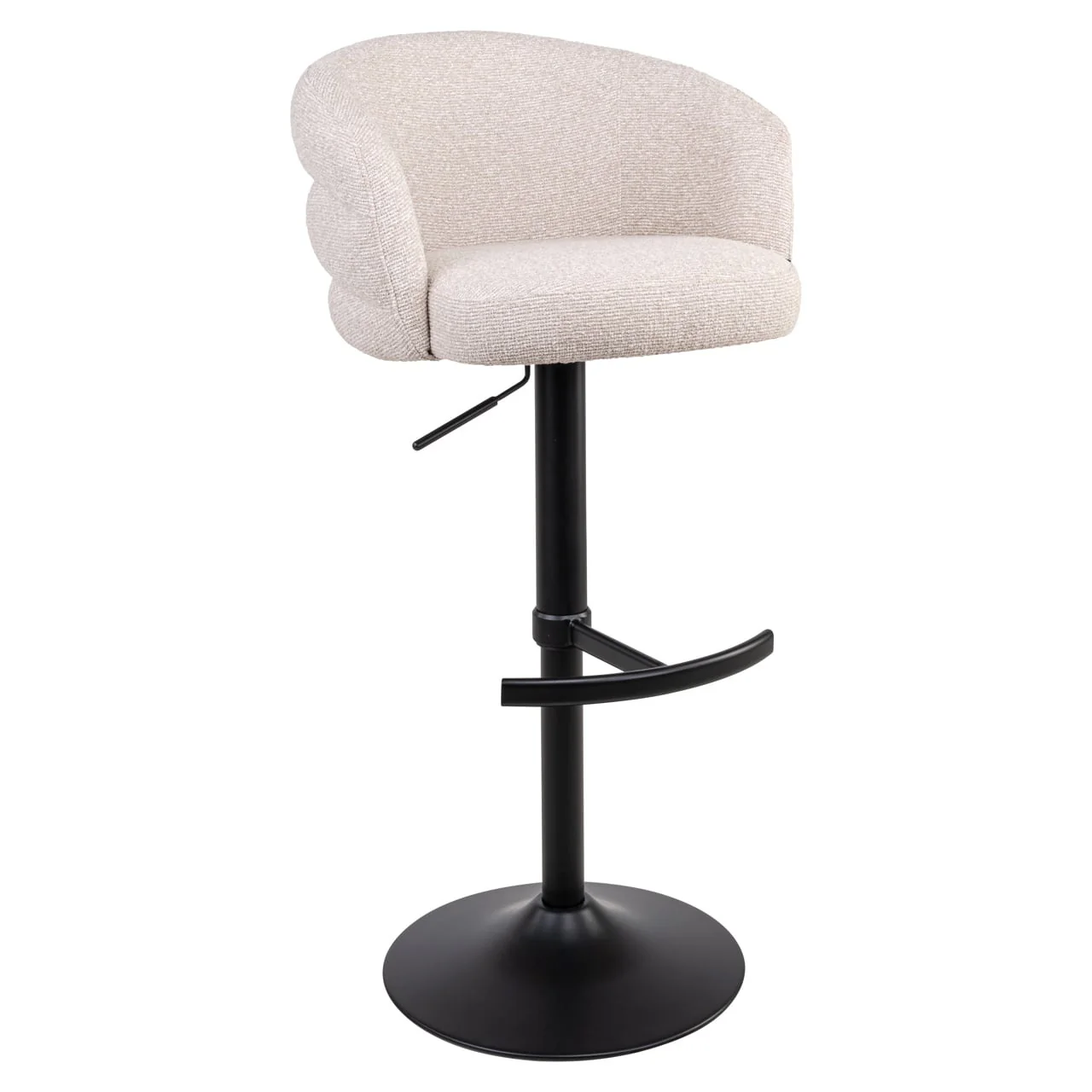 Richmond Interiors Nikki Swivel Bar Stool – Biscotti Chenille - Image 4