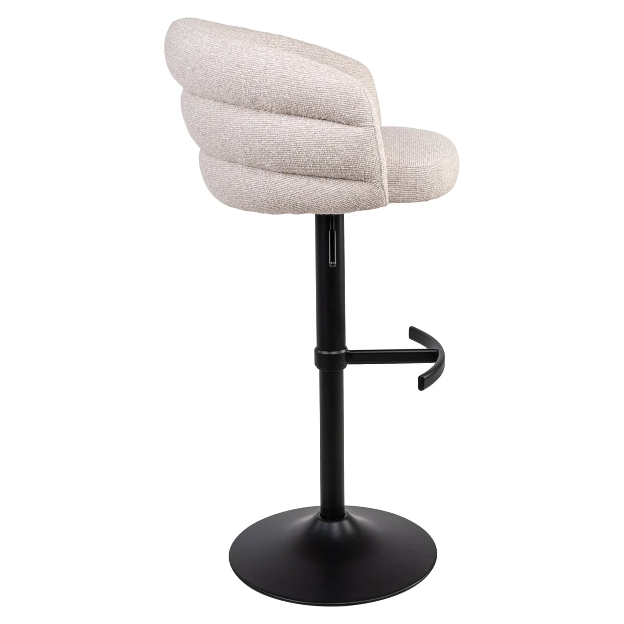Richmond Interiors Nikki Swivel Bar Stool – Biscotti Chenille - Image 5