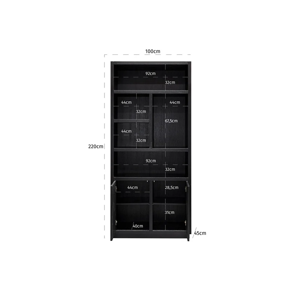Richmond Interiors Oakura Bookcase with 2 Doors – Right - Image 5