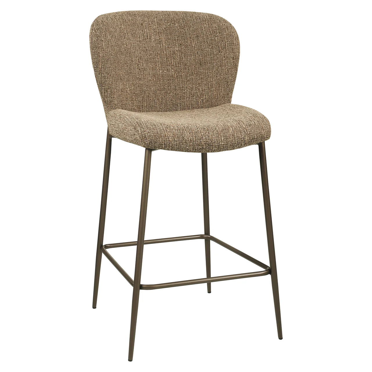 Richmond Interiors Odarby Counter Stool – Brown Tweed - Image 2