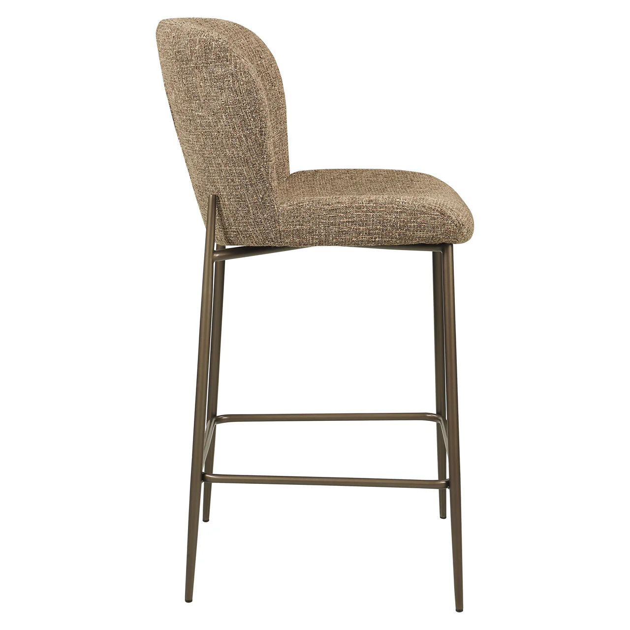Richmond Interiors Odarby Counter Stool – Brown Tweed - Image 3