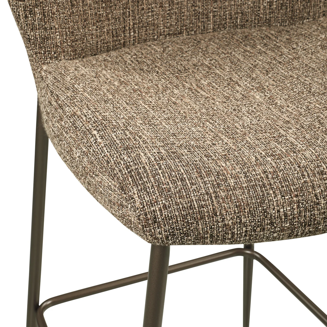 Richmond Interiors Odarby Counter Stool – Brown Tweed - Image 5
