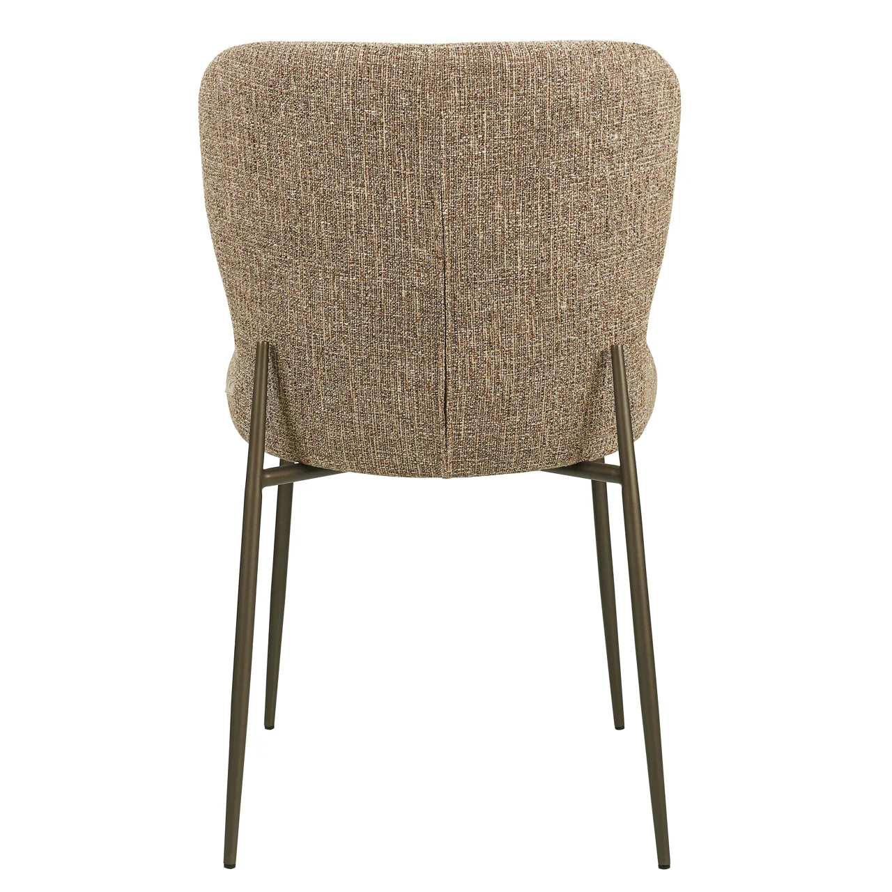 Richmond Interiors Odarby Dining Chair – Brown Tweed – Set of 2 - Image 4