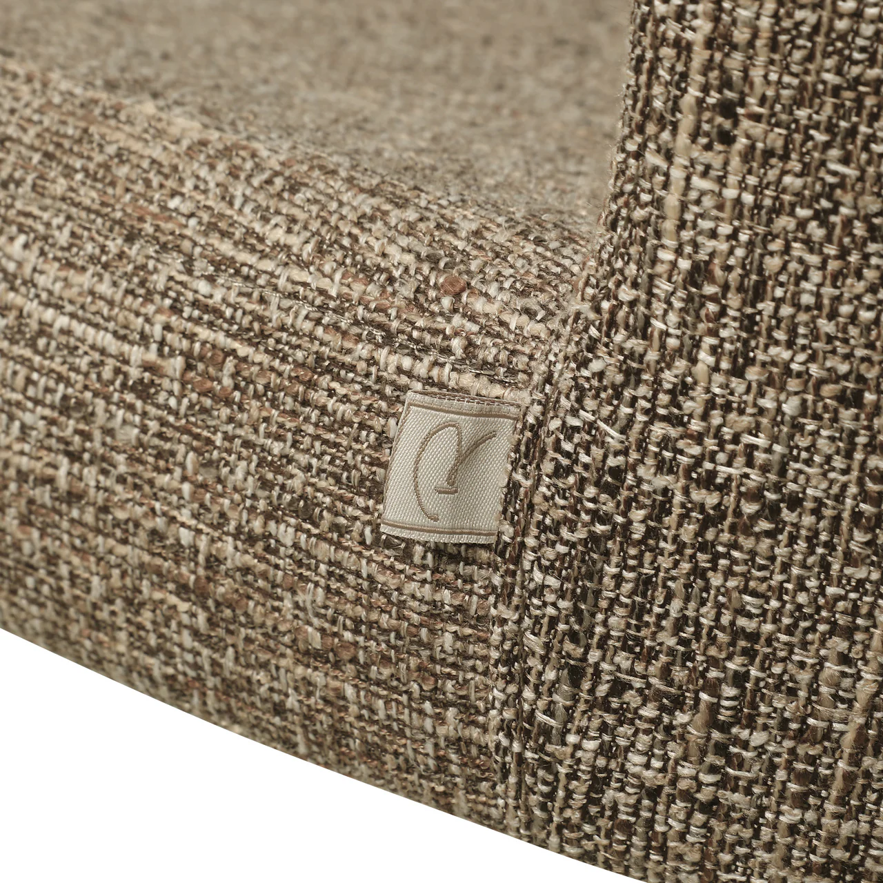Richmond Interiors Odarby Dining Chair – Brown Tweed – Set of 2 - Image 5
