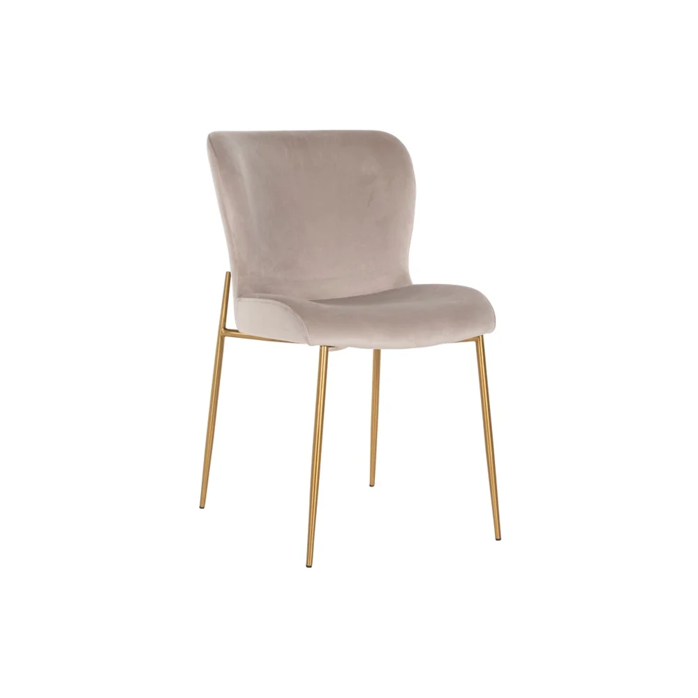 Richmond Interiors Odessa Chair in Khaki Velvet - Image 2