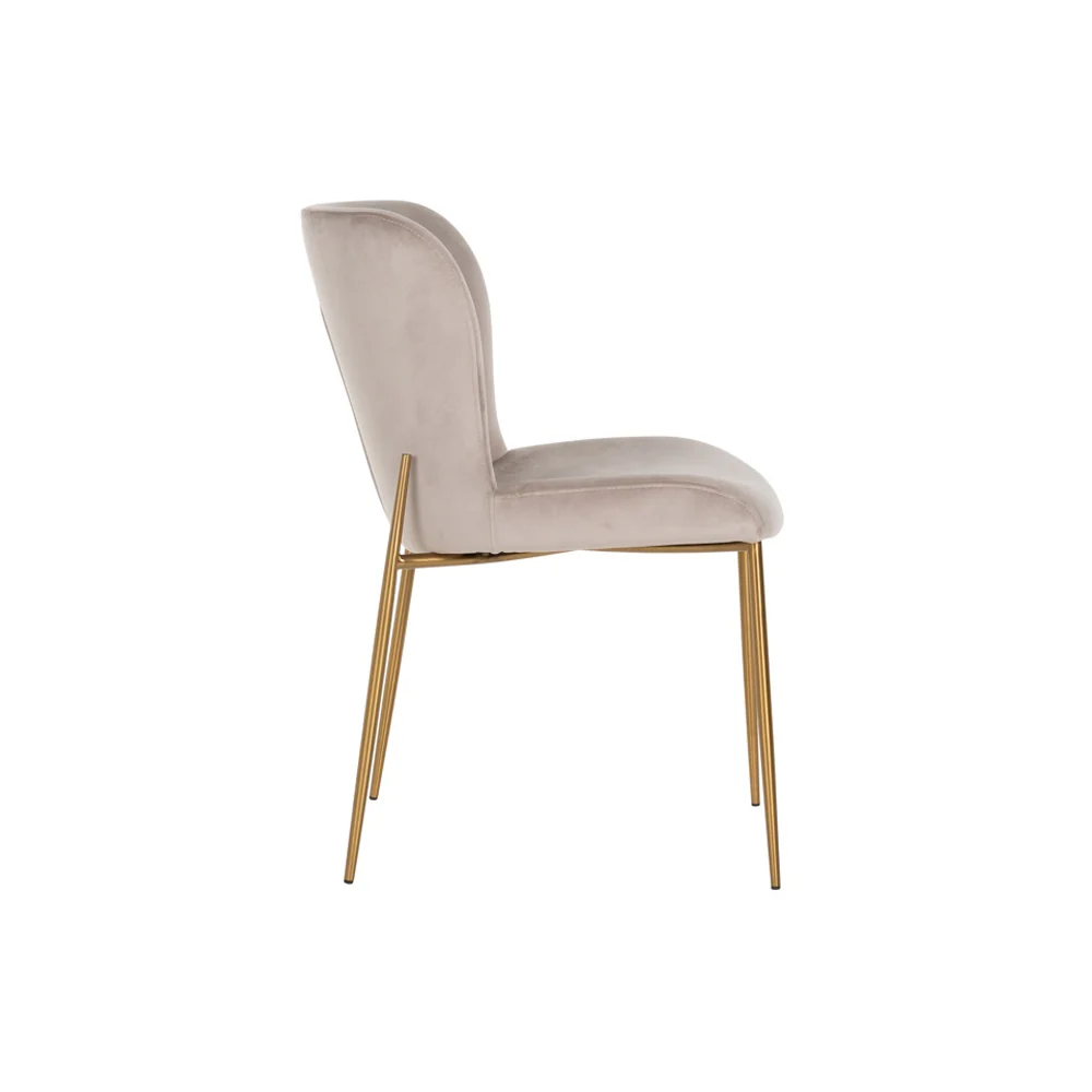 Richmond Interiors Odessa Chair in Khaki Velvet - Image 3