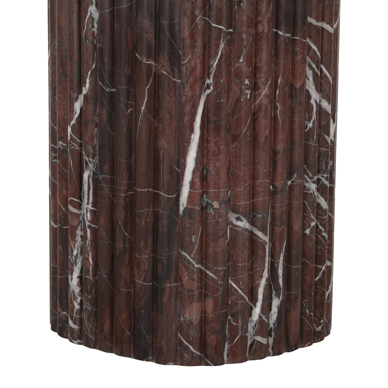 Richmond Interiors Orchid Marble End Table – Burgundy - Image 5