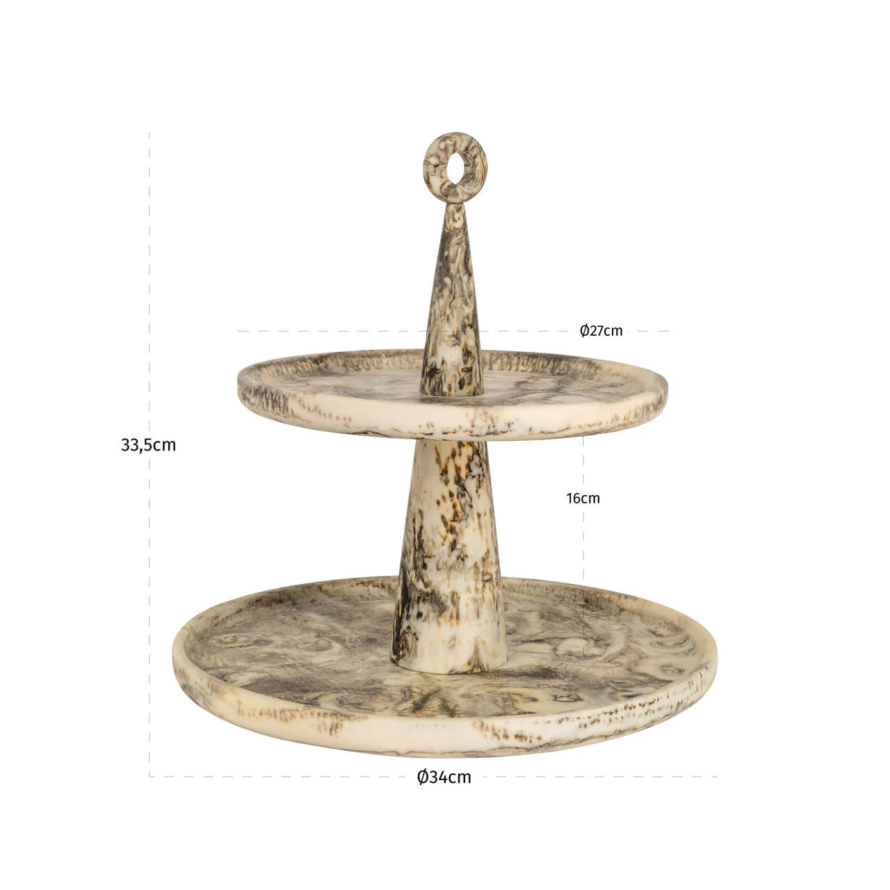 Richmond Interiors Posy Cake Plate – Natural - Image 2