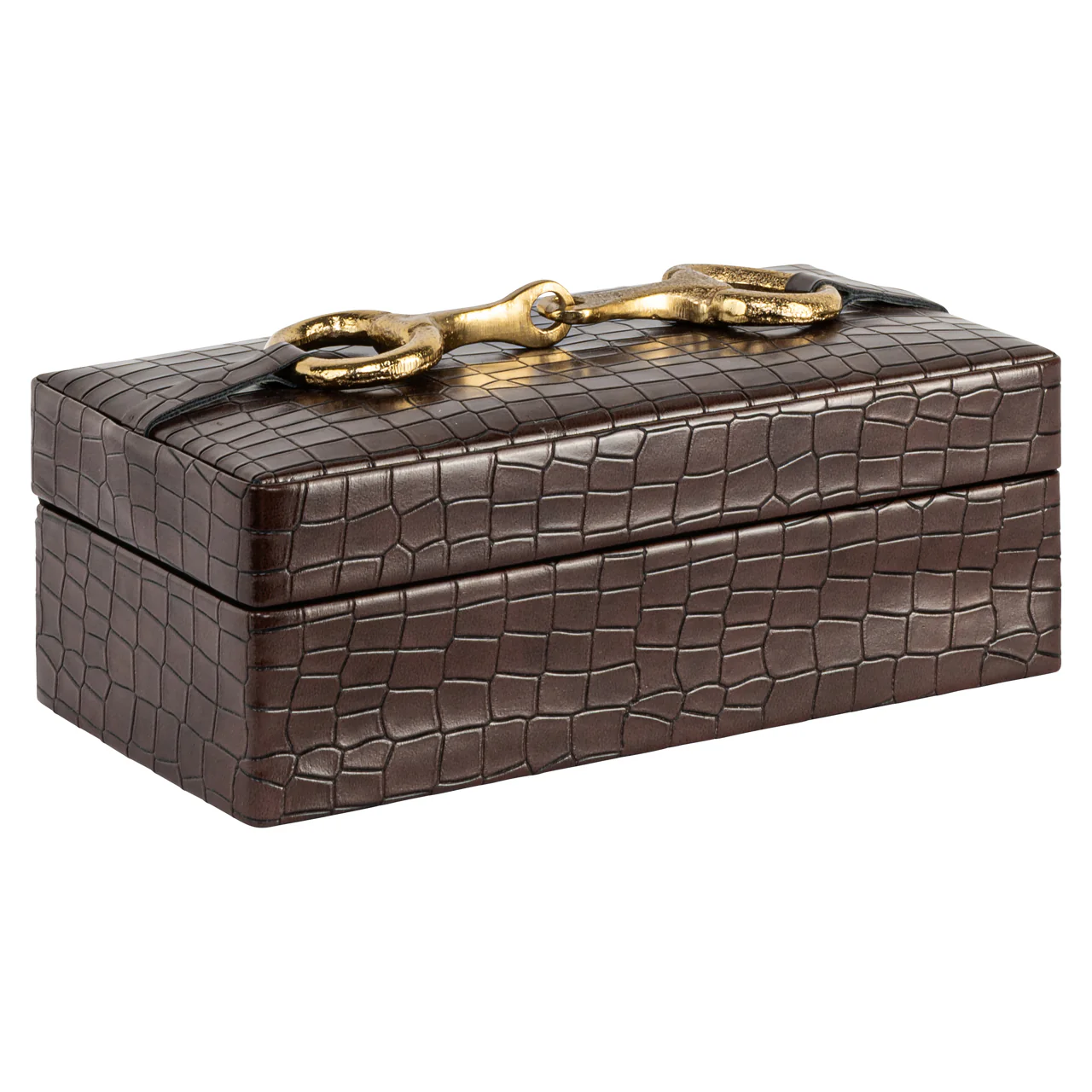 Richmond Interiors Rex Storage Box – Dark Brown – Set of 2 - Image 6