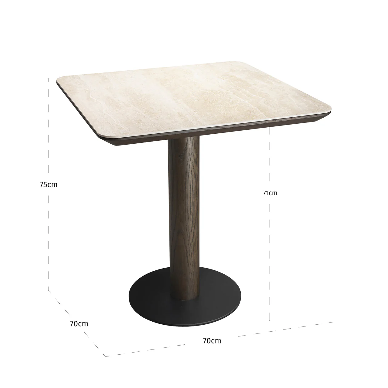 Richmond Interiors Ritz Square Bistro Table - Image 6